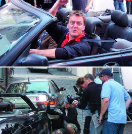 Burkhard Schmeer (above), Trailer production (below)