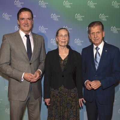 Kai Sauer (Botschafter von Finnland), Kati Outinen, Bernd Jorkisch (Finnischer Honorarkonsul)