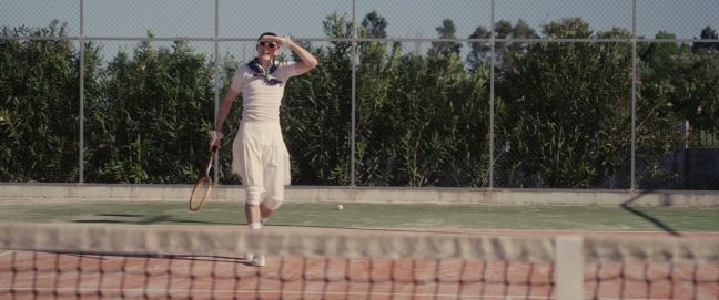 Auf dem Tennisplatz