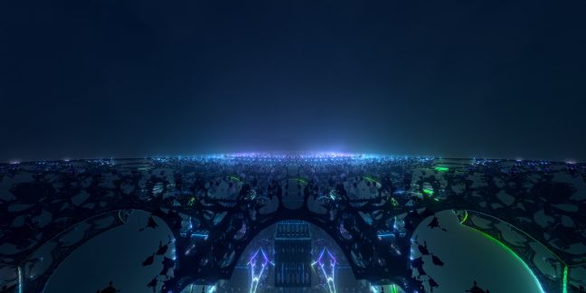 Blick über eine Stadt