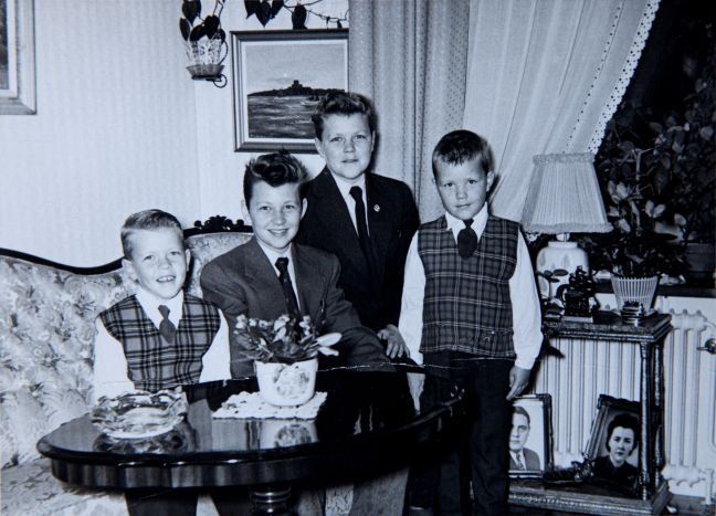 Altes Familienfoto im Wohnzimmer