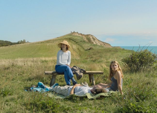 Fanny und Familie an der Küste