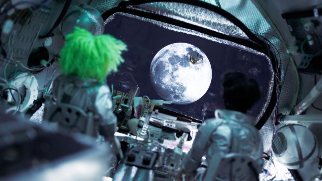 Den Mond im Blick