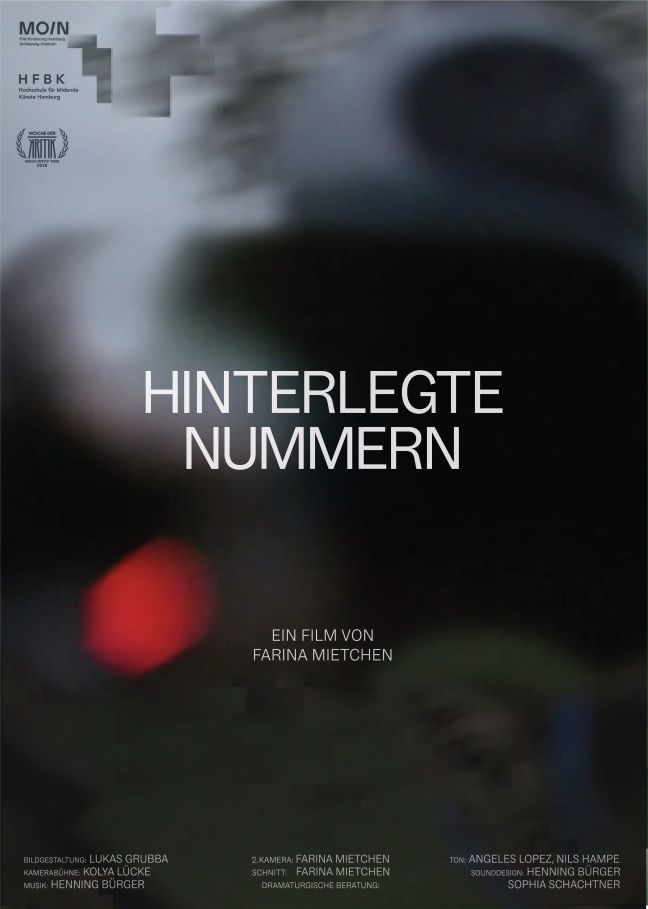 Filmposter Hinterlegte Nummern