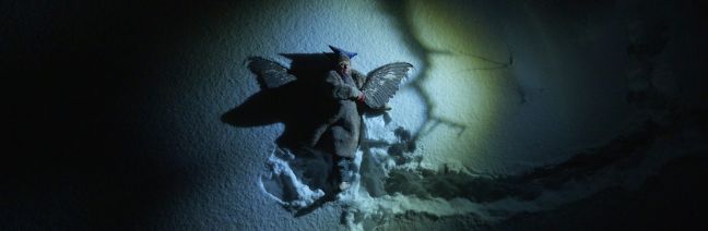 Niillas mit Flügeln im Schnee